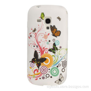 Butterfly Pattern TPU Case for Samsung Galaxy SIII Mini/i8190
